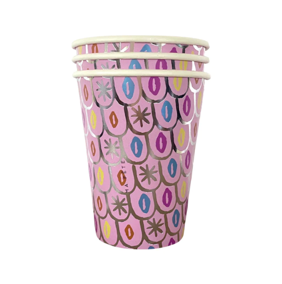 Mermaid Shimmer Paper Cups, 9oz, 8ct